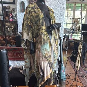 Elegant Multicolor Women's Kimono Jacket